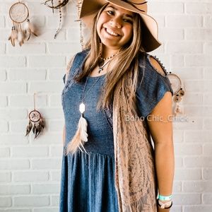 Cold shoulder embroidered Top.